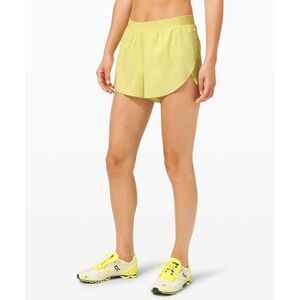 Lululemon Find Your Pace Short 3", Lined, Lemon Vibe, Size 8, W7BG5S